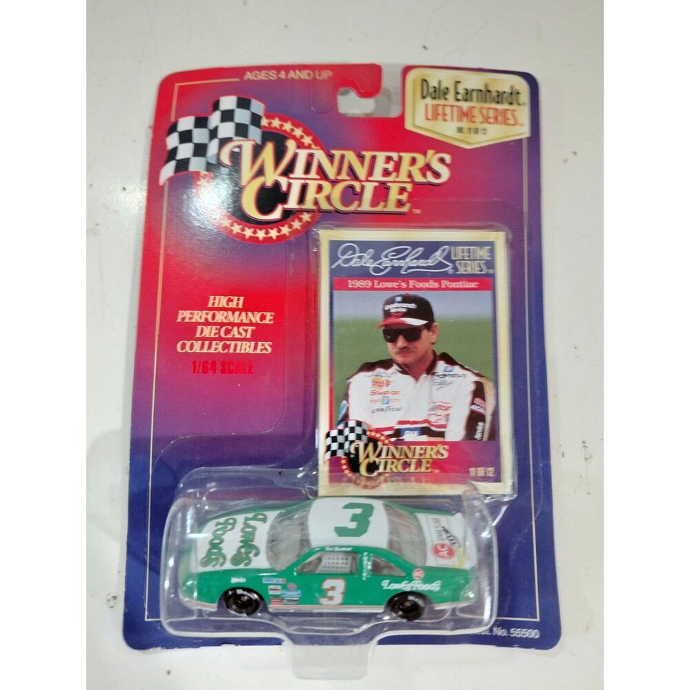 NIP Winner's Circle 1:64 Die Cast Dale Earnhardt #3 Lowes Foods Pontiac Nascar